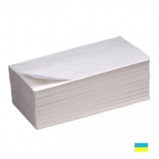 Рушники паперові білі 2- шарові листові (150 шт)
